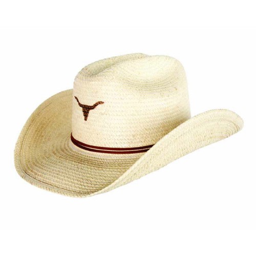 Sunbody Kids Cattleman Hat Single Longhorn Guatamalan Palm