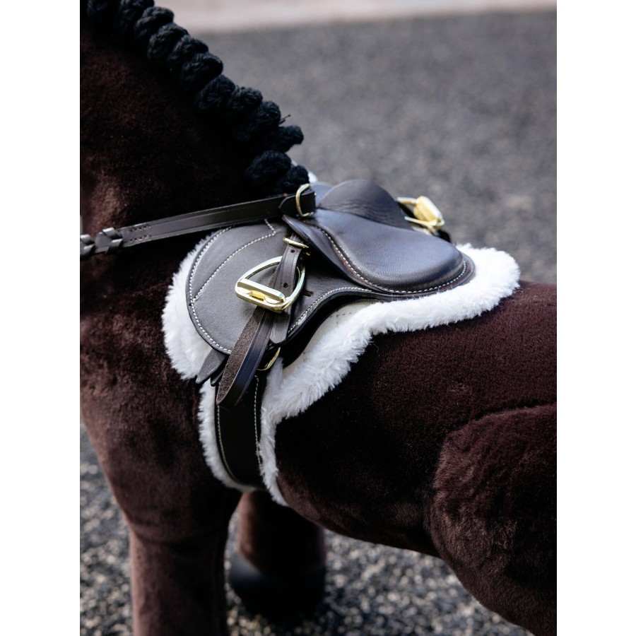 LeMieux Toy Pony Hunter Saddle Pad and Girth Brown - Image 3