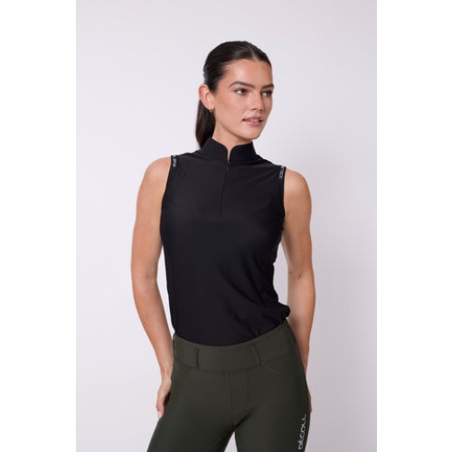 Decoll Daisy Sleeveless Top Black