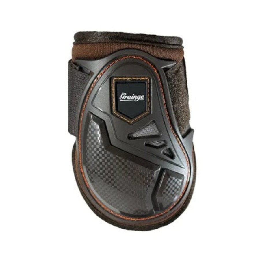 Grainge Memory Foam Protection Fetlock Boots Brown