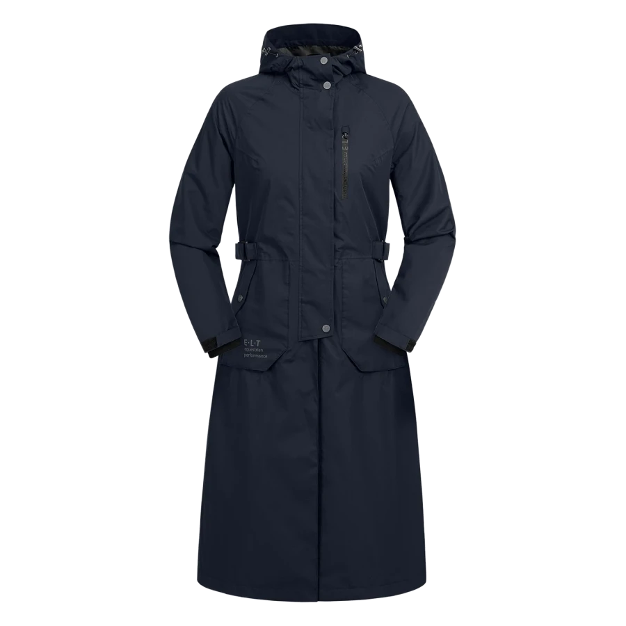ELT Fehmarn Long Riding Raincoat Night/Deep Blue - Image 4