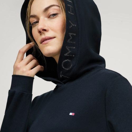 Tommy Hilfiger Laurens Rhinestone Hoodie Desert Sky - Image 3