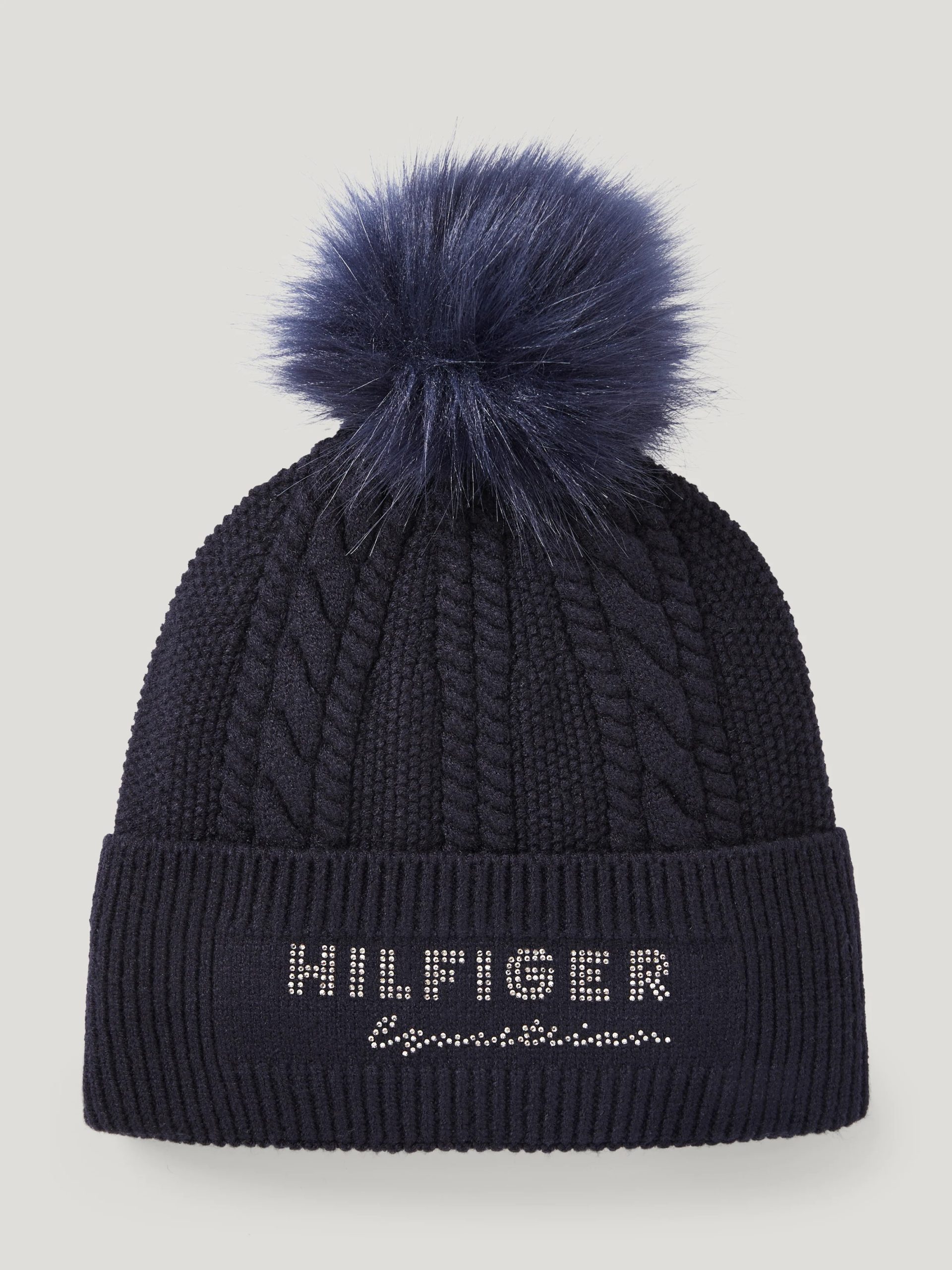 Tommy Hilfiger Perry PomPom Beanie Desert Sky - Image 3
