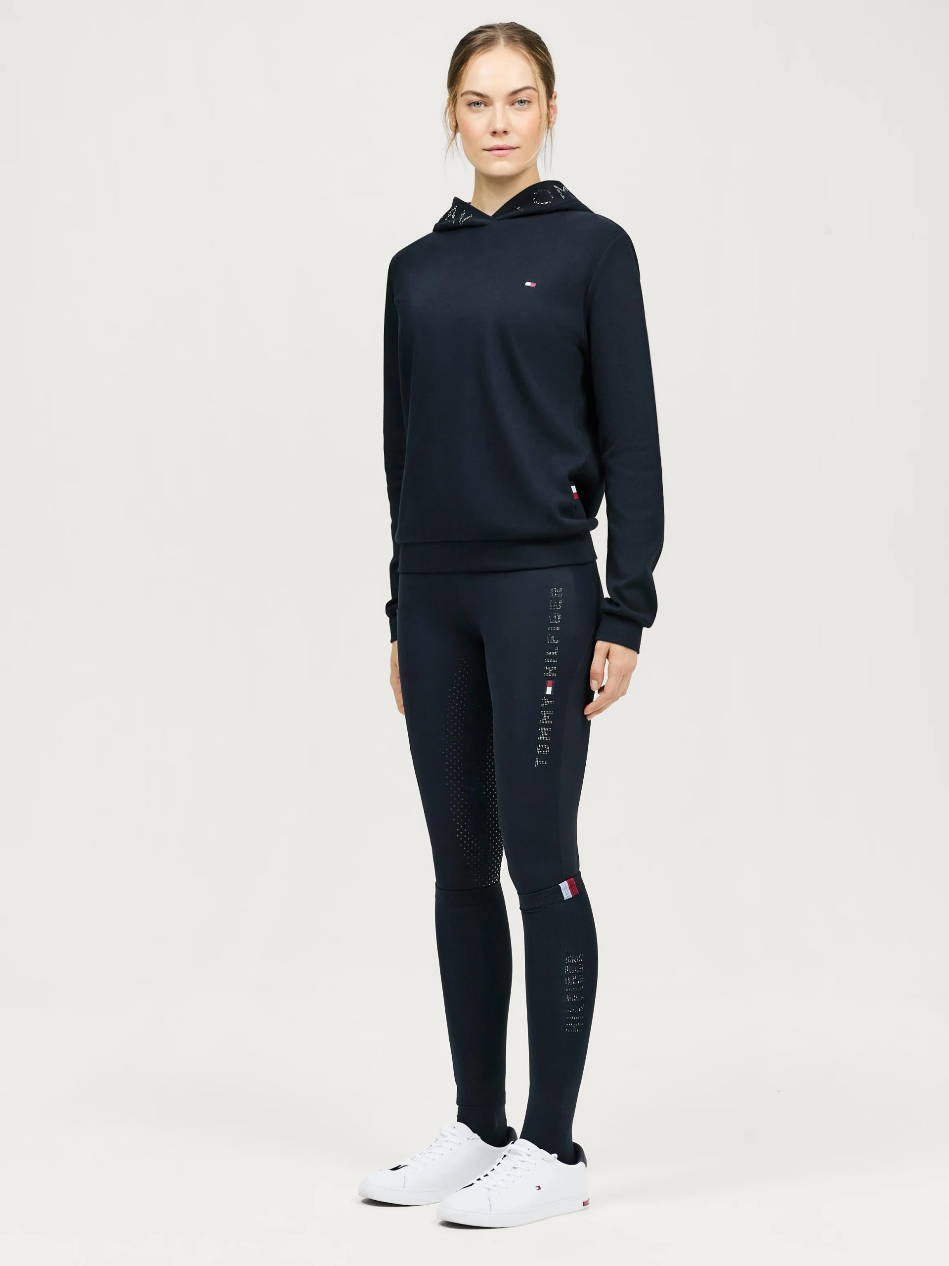 Tommy Hilfiger Laurens Rhinestone Hoodie Desert Sky - Image 4