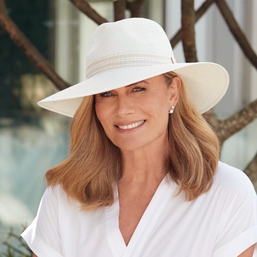Canopy Bay Whitehaven Flexibraid Fedora Ivory