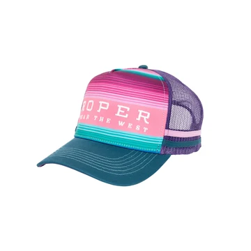 Roper Trucker Cap Serape Pink/Blue