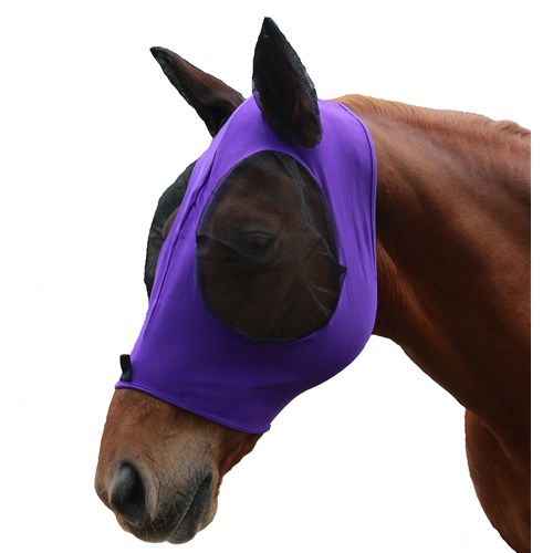 Kool Master Lycra Pull-On Fly Mask Purple/Black