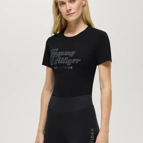 Tommy Hilfiger Malibu Rhinestone T-Shirt Black
