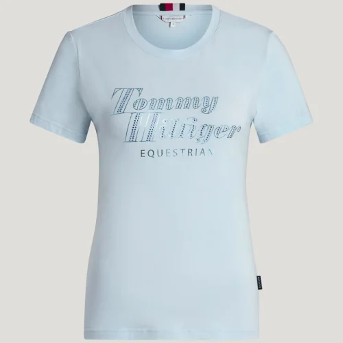 Tommy Hilfiger Malibu Rhinestone T-Shirt Sweet Blue