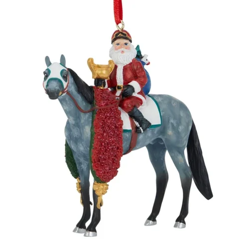 Breyer Stablemates 2026 Santa Ornament-Off to the Races - Image 4