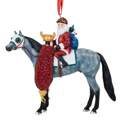 Breyer Stablemates 2026 Santa Ornament-Off to the Races