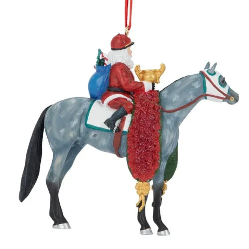 Alternative view of Breyer Stablemates 2026 Santa Ornament-Off to the Races