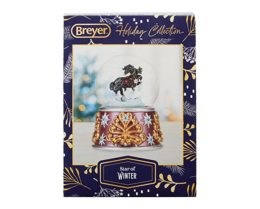 Breyer Stablemates 2026 Holiday Musical Snow Globe-Star of Winter - Image 2